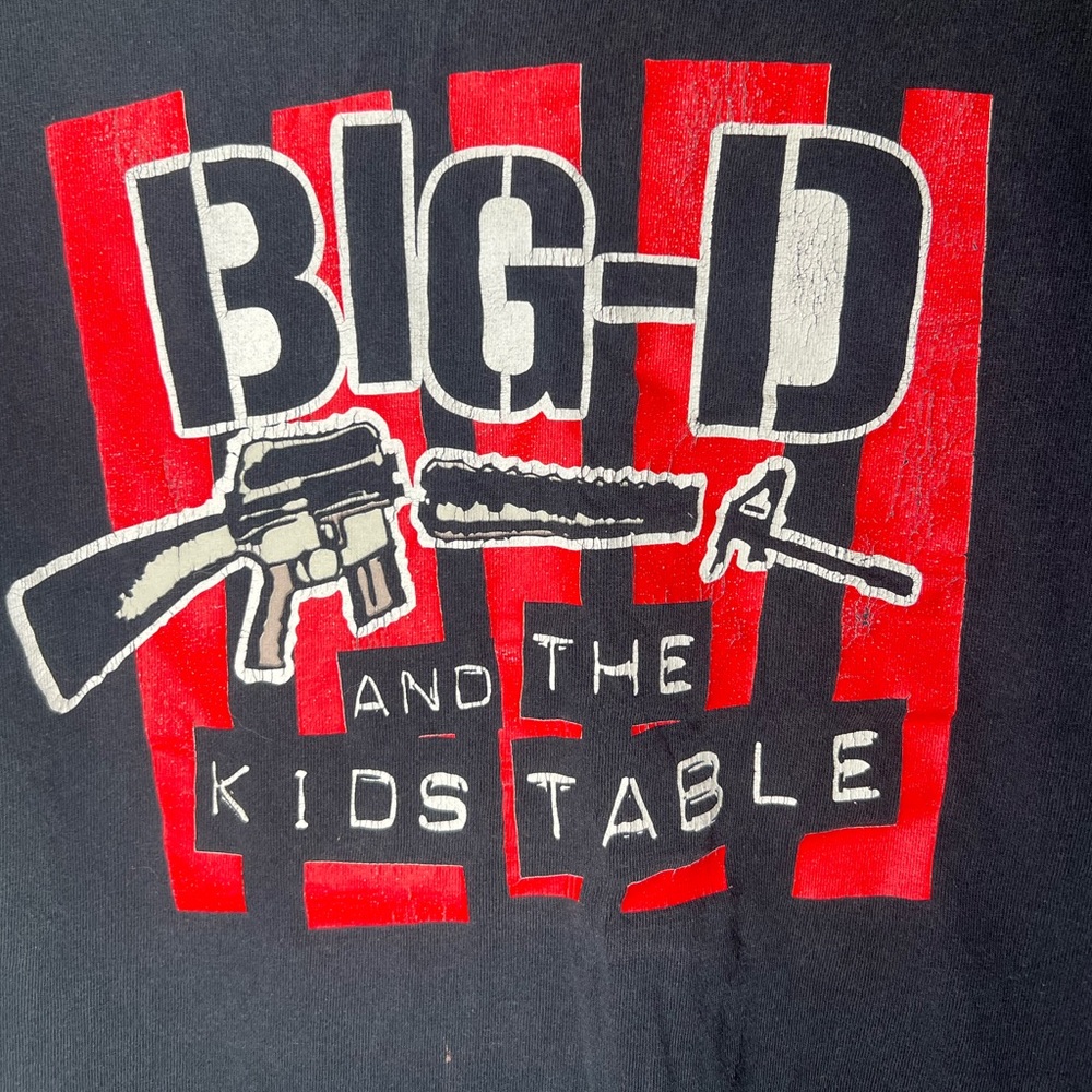 Vintage Big D And The Kids Table Band Shirt Medium Punk Ska Tour Boston Emo Rock
